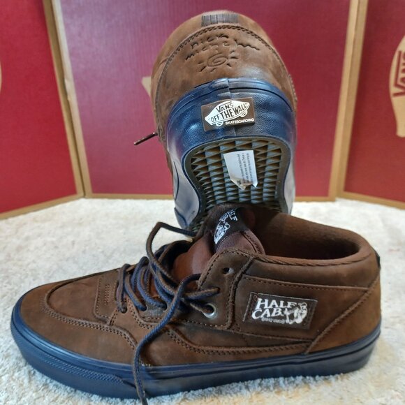 Vans Men's 8.5 Skate Half Cab Nick Michel Navy/Brown Suede VN0A5KYABF1 - Picture 2 of 13